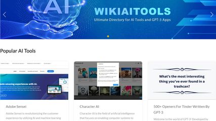 wikiaitools homepage