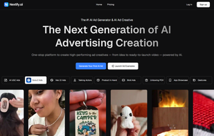 The Homepage of Nextify AI