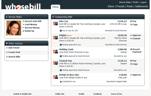 WhoseBill screenshot 1
