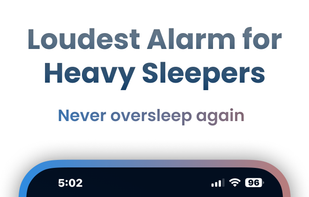 Louder alarm tone to set as well as set own voice or music for alarm.