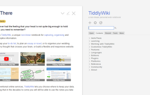 TiddlyWiki screenshot 1