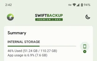 Swift Backup screenshot 1