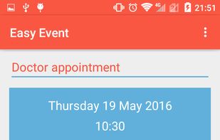 Easy Event screenshot 1