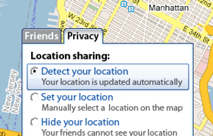Google Latitude screenshot 1