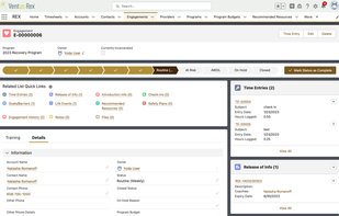 Engagement landing page