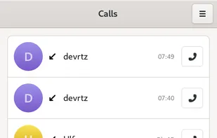 Calls screenshot 1