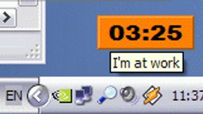 XNote Stopwatch as reminder