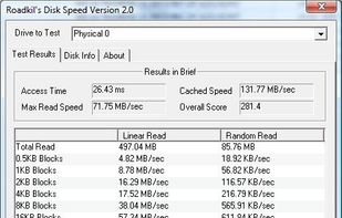 Roadkil's Disk Speed screenshot 1