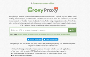 CroxyProxy Web Proxy screenshot 1
