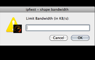 Define and limit your KB/s value.