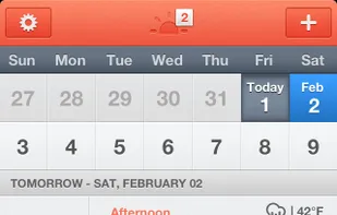 Sunrise Calendar screenshot 1