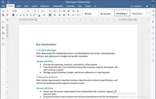 The editor also includes integrated AI assistance. Users can rewrite, summarize, fix grammar,
translate sections, or generate missing content with a single click—all inside the same document.
Collaboration becomes smoother, faster, and completely centralized. Every edit, decision, and
revision stays in one place, giving teams full control over how documents evolve.
