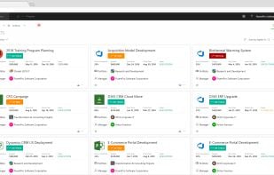 Project list in PPM Express from connected platforms like MS Project Online, Smartsheet, Jira, Azure DevOps, Monday.com