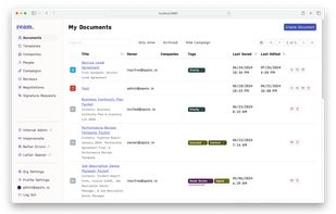 Document listing
