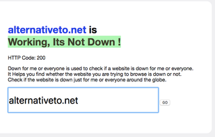 Check whether a website is down for me or everyone ? The best tool available to check website status. Check if a website is down.
downformeoreveryone.com is a fast and efficient tool to check if a website is down or not. The site also displays The HTTP status code which is very helpful for the developers. Down for me or everyone is designed very lightly so that is performs much faster.
