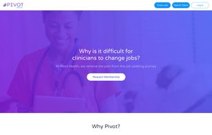 Pivot Health's landing page