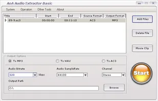 AoA Audio Extractor screenshot 1