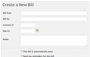Add a new bill