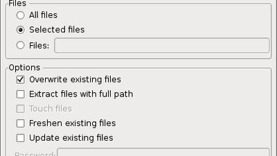 Extract files