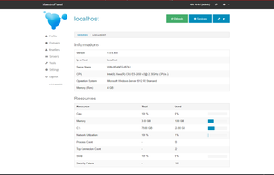 MaestroPanel screenshot 2