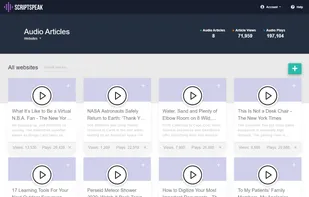 All audio articles page.