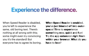 Speed Reader for Safari screenshot 1