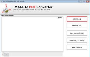 Click on add file button to open the image(s).