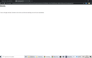 An example page with HackeyBlock on
