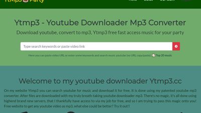 ytmp3 party front page