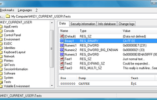 RegAlyzer screenshot 1