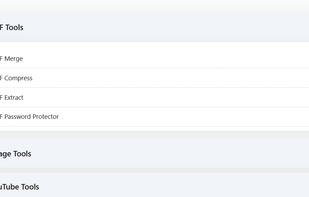 Each Sections dropdowns