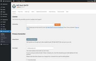 WP Mail SMTP screenshot 1