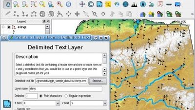QGIS with delimited text plugin