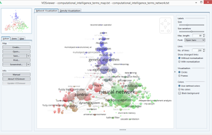 VOSviewer screenshot 1