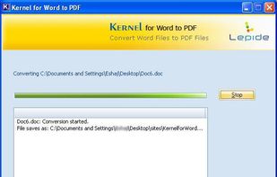 Kernel for Word to PDF screenshot 3