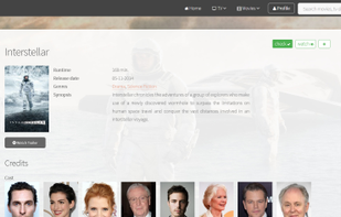 Easily add a movie to your checklist or watchlist