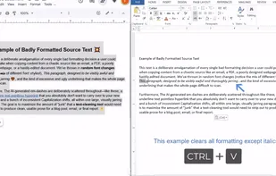 Clear formatting but keep essentials like bold and hyperlinks while enforcing your preferred font