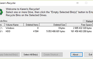 Windows 10 interface