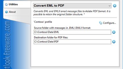 Convert EML to PDF for Outlook screenshot 1