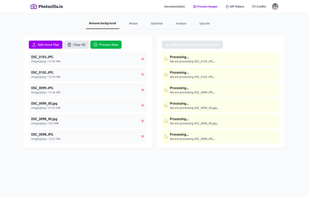 Removing backgrounds in bulk