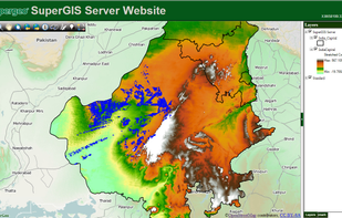 SuperGIS Server provides enterprise GIS online services