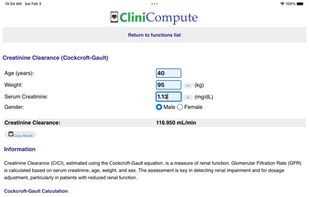 CliniCompute Medical Calculator screenshot 1