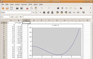 Gnumeric screenshot 1