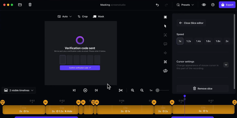 Screen Studio 3.1 adds new privacy feature: Masks image