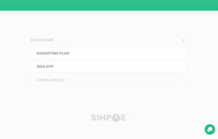 Add your tasks into categories, e.g. projects and clients