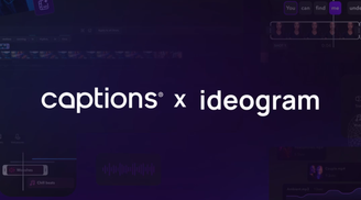 Captions integrates Ideogram and its image generation features image