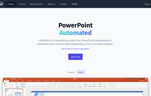 Front page screenshot