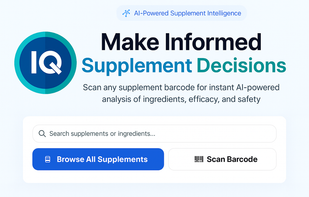 SupplementIQ AI Home page 