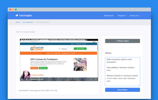 User Insights screenshot 1