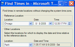 Microsoft Time Zone screenshot 2